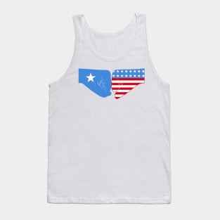 Somalia & USA Fist Bump Patriot Flag Series Tank Top